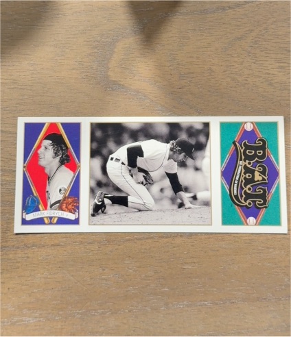 1993 Upper Deck BAT Triple-Folders #50 Mark Fidrych — front