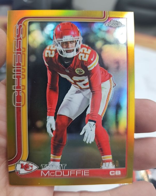2025 Topps Chrome #154 Trent McDuffie — front