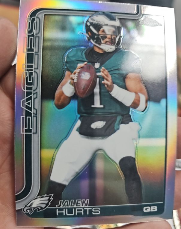2025 Topps Chrome #247 Jalen Hurts — front