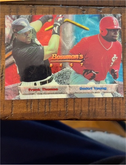 1994 Bowman's Best #91 Frank Thomas / Dmitri Young — front