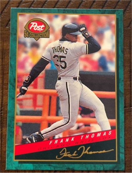 1994 Post Cereal #21 Frank Thomas — front