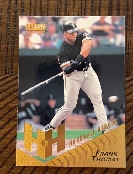 1996 Pinnacle Hardball Heroes #257 Frank Thomas — front