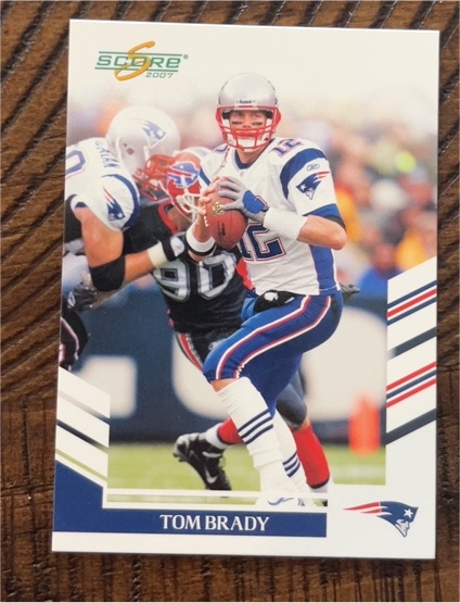 2007 Score #155 Tom Brady — front