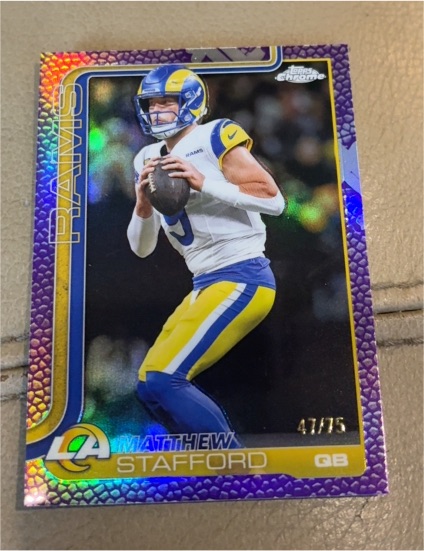 2025 Topps Chrome #169 Matthew Stafford — front