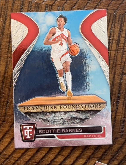 2024-25 Panini Totally Certified #13 Scottie Barnes Franchise Foundations — front