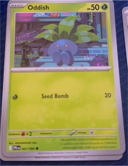 2025 Pokémon ME02 #001 Oddish — front