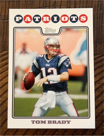 2008 Topps #3 Tom Brady — front
