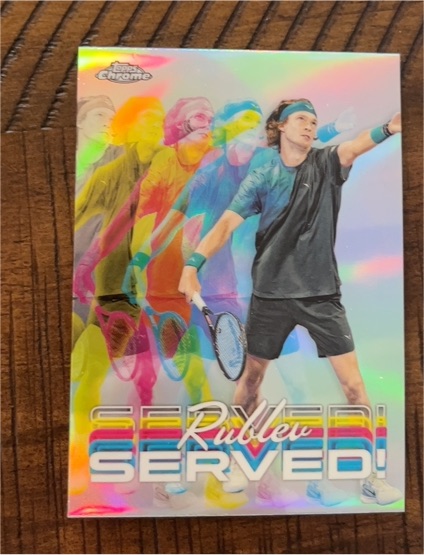 2024 Topps Chrome Tennis Served! #SER-AR Andrey Rublev — front