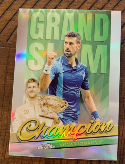 2024 Topps Chrome Tennis #GSC-ND Novak Djokovic Grand Slam Champion — front