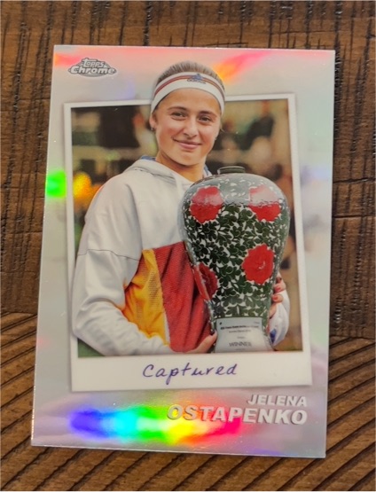 2024 Topps Chrome Tennis #CTD-JO Jelena Ostapenko Captured — front