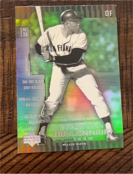 2000 Upper Deck Legends Millennium Team #UD7 Willie Mays — front