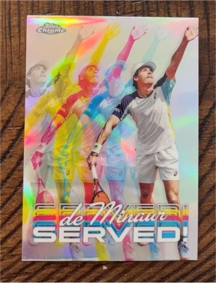 2024 Topps Chrome Tennis #SER-AM Alex de Minaur Served! — front