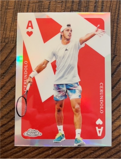 2024 Topps Chrome Tennis Aces #CAS-FC Francisco Cerundolo — front