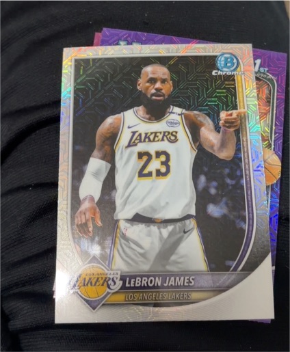 2025-26 Bowman Chrome #BCV-121 LeBron James Mojo Refractor — front