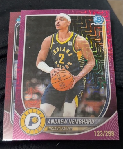2025 Bowman Chrome #BCV-163 Andrew Nembhard — front