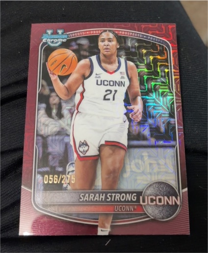 2025-26 Bowman Chrome #BCP-80 Sarah Strong — front