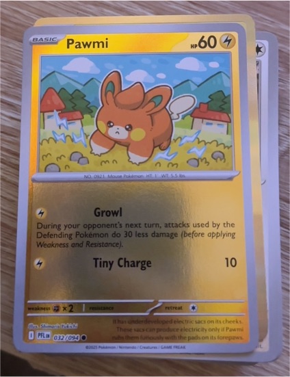 2025 Pokémon ME02: Phantasmal Flames #032 Pawmi — front