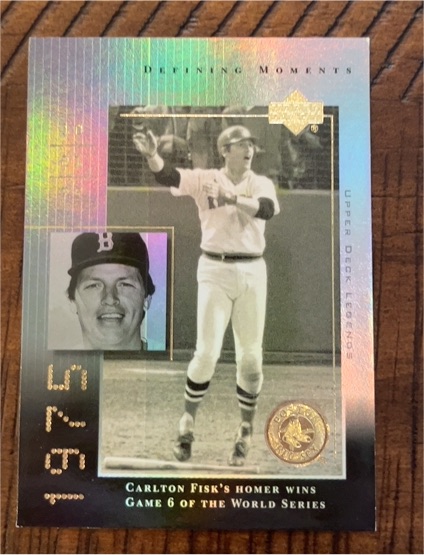 2000 Upper Deck Legends Defining Moments #DM5 Carlton Fisk — front