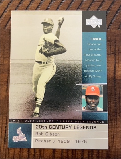 2000 Upper Deck Legends #126 Bob Gibson — front