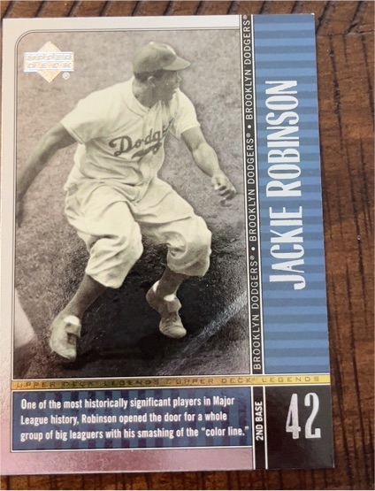 2000 Upper Deck Legends #27 Jackie Robinson — front