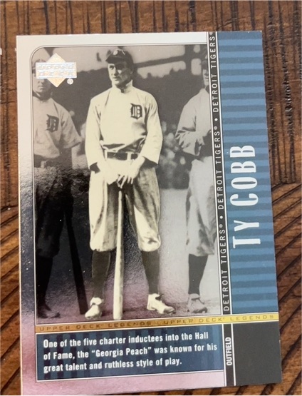 2000 Upper Deck Legends #80 Ty Cobb — front
