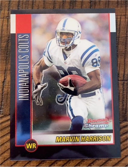2002 Bowman Chrome #74 Marvin Harrison — front