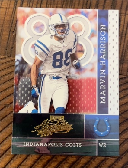 2001 Playoff Absolute Memorabilia #38 Marvin Harrison — front