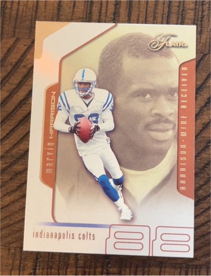 2002 Fleer Flair #35 Marvin Harrison — front