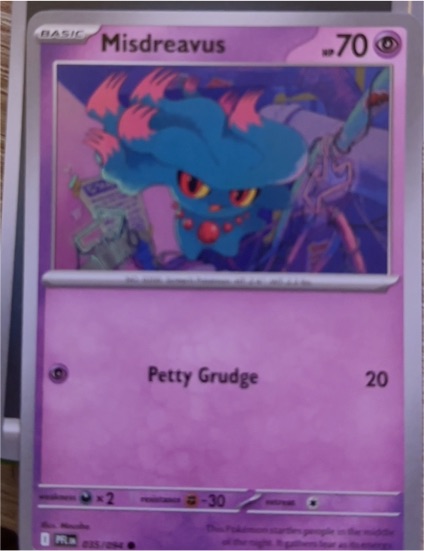 2023 Pokémon Phantasmal Flames #035 Misdreavus — front