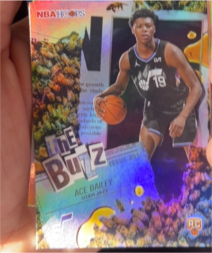 2025-26 Topps NBA Hoops #TB-5 Ace Bailey The Buzz — front