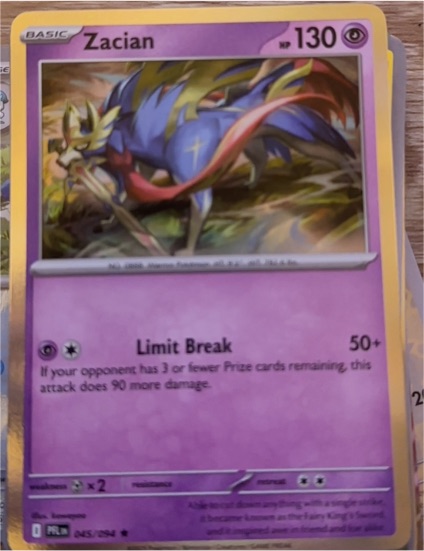 2025 Pokémon Zacian #045 Phantasmal Flames — front