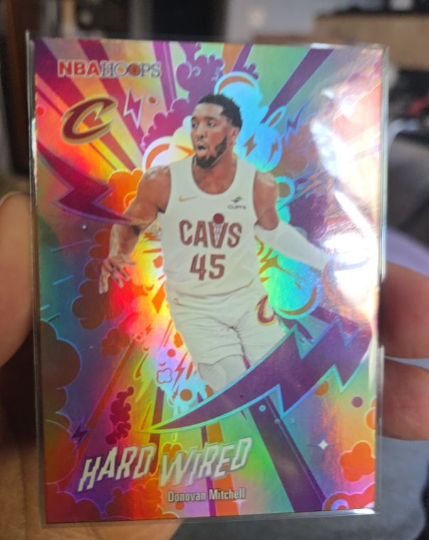 2025-26 Topps NBA Hoops #HW-10 Donovan Mitchell Hard Wired — front