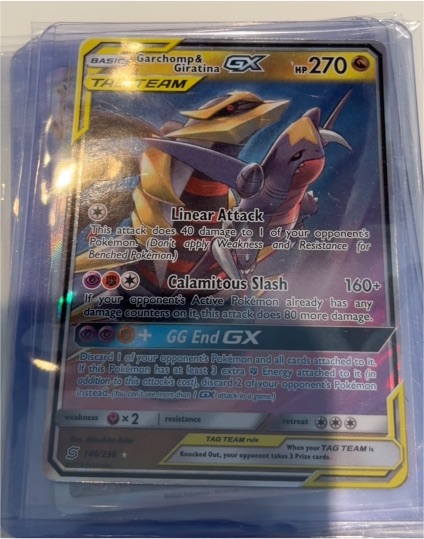 2019 Pokémon SM-Unified Minds #146 Garchomp & Giratina GX — front