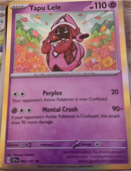 2022 Pokémon TCG Scarlet & Violet #092 Tapu Lele — front