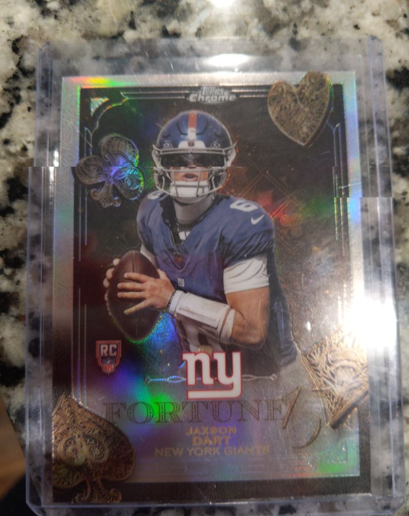 2025 Topps Chrome Fortune 15 #F15-23 Jaxson Dart — front