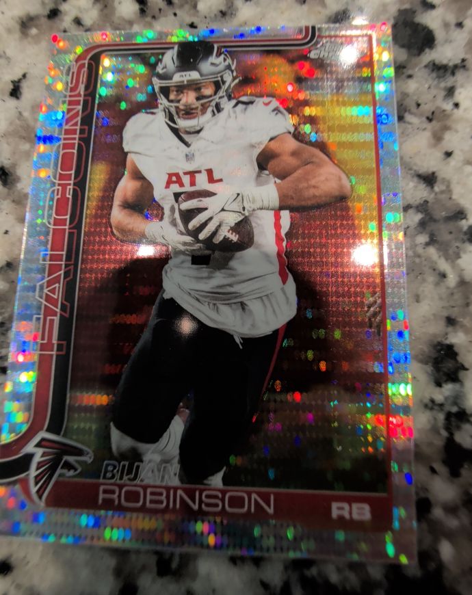 2025 Topps Chrome Football #16 Bijan Robinson — front