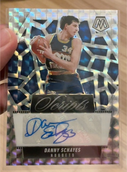2024-25 Panini Mosaic #MS-DSD Danny Schayes Scripts Auto — front