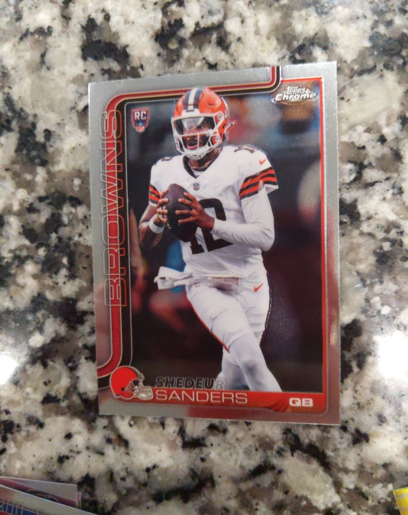 2025 Topps Chrome #315 Shedeur Sanders — front