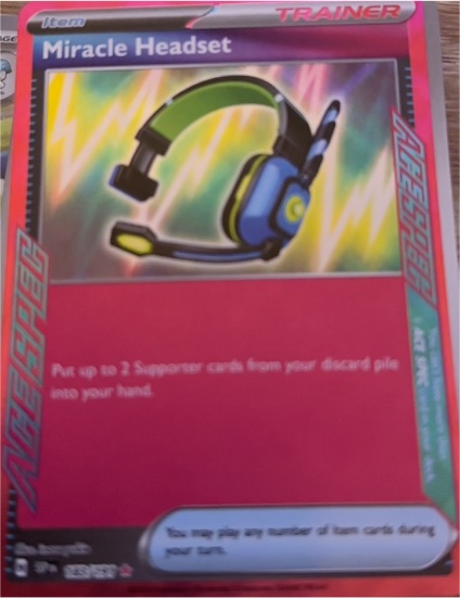 2024 Pokémon SV08 #183 Miracle Headset — front