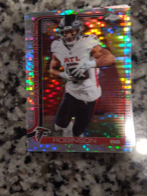2025 Topps Chrome Football #16 Bijan Robinson — front