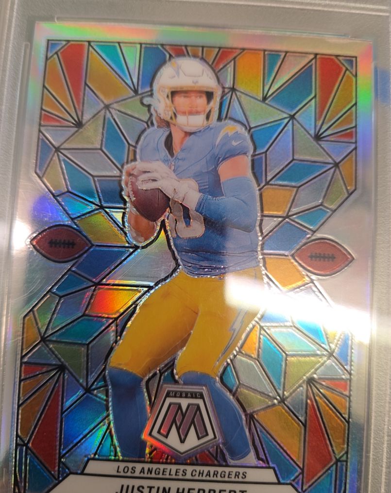 2024 Panini Mosaic #SG-3 Justin Herbert Stained Glass — front