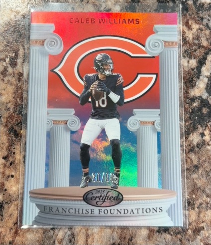 2025 Panini Certified Franchise Foundations #FFO-CWS Caleb Williams — front