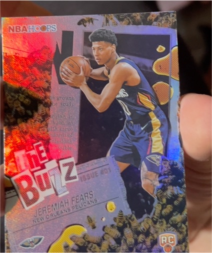 2025-26 Topps NBA Hoops #TB-7 Jeremiah Fears The Buzz Rookie — front