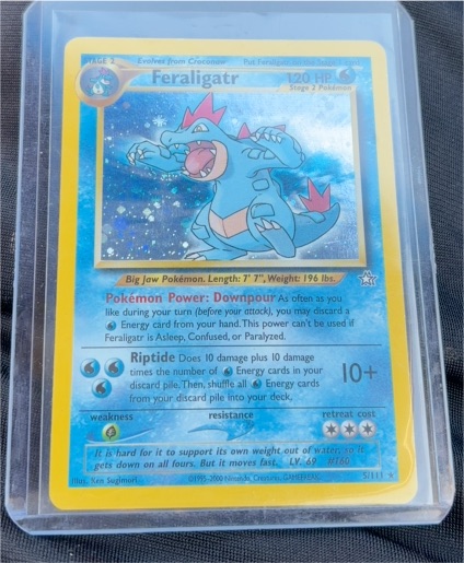 2000 Pokémon Neo Genesis #5 Feraligatr — front