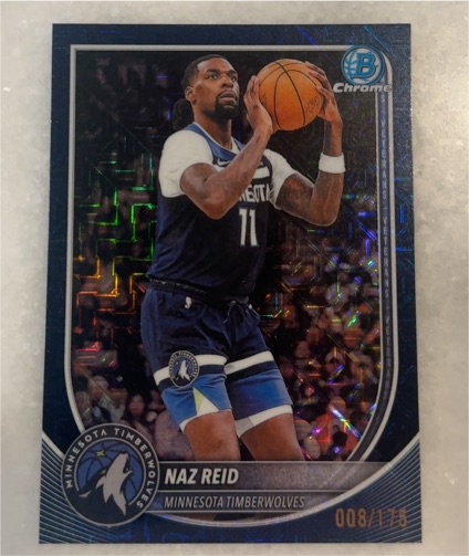 2025 Bowman Chrome #BCV-104 Naz Reid — front