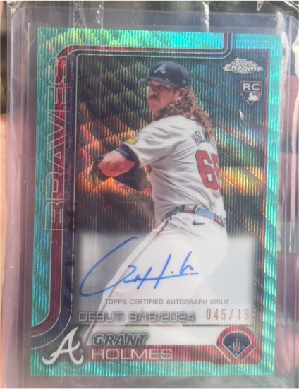 2025 Topps Chrome Rookie Autographs #RA-GH Grant Holmes — front
