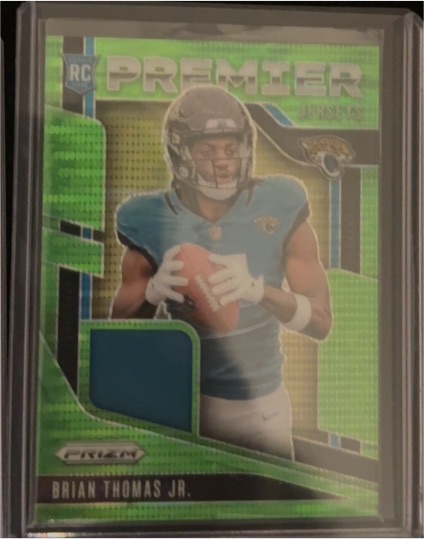 2024 Panini Prizm Premier Jerseys #PJ-BTJ Brian Thomas Jr. — front