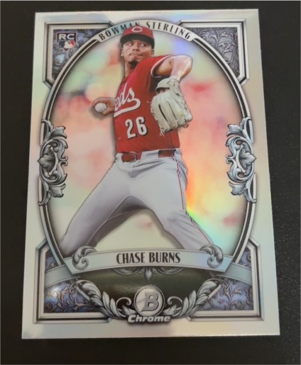 2026 Bowman Chrome Sterling #BST-10 Chase Burns — front