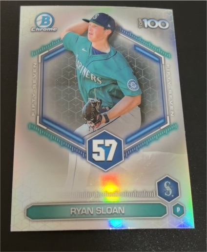 2026 Bowman Chrome Top 100 #BTP-57 Ryan Sloan — front