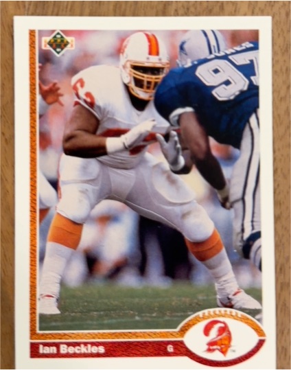 1991 Upper Deck #390 Ian Beckles Tampa Bay Buccaneers — front